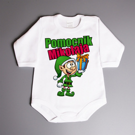 Pomocnik mikołaja - body niemowlęce