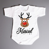 Body świąteczne renifer z imieniem