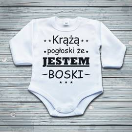 Krążą pogłoski że jestem boski - body niemowlęce