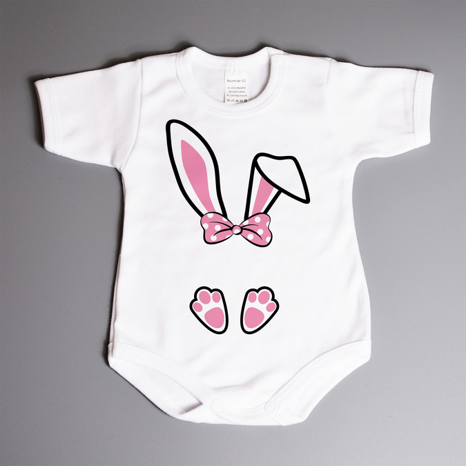 Zajączek wielkanocny - dziewczynka - body wielkanocne