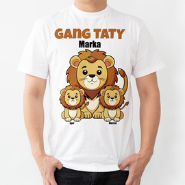 Gang taty - lew - koszulka męska