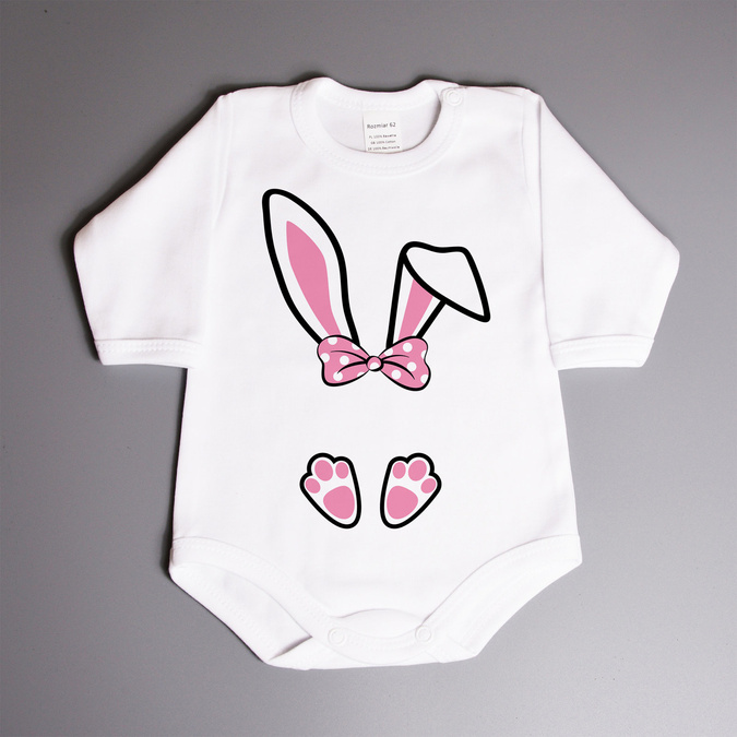 Zajączek wielkanocny - dziewczynka - body wielkanocne