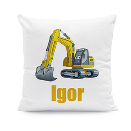 Koparka - poduszka dla dziecka