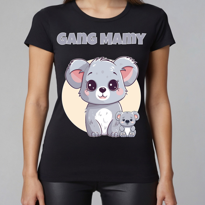 Gang mamy - koala - koszulka damska