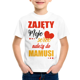 Zajęty moje serce należy do mamusi - koszulka dziecięca