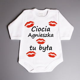 Ciocia (imię) tu była - body niemowlęce