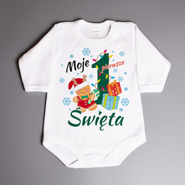 Moje pierwsze święta, ciastek - body niemowlęce