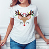 Renifer R01 - koszulka świąteczna damska