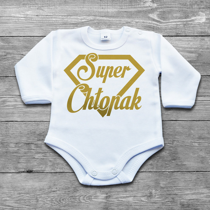 Zestaw - Super chłopak - złoty nadruk