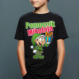 Pomocnik mikołaja - koszulka dziecięca