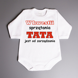 W kwestii sprzątania TATA jest od zarządzania - body niemowlęce