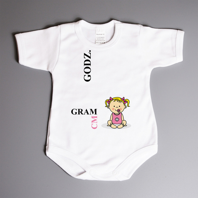 Metryczka - dziewczynka - body niemowlęce