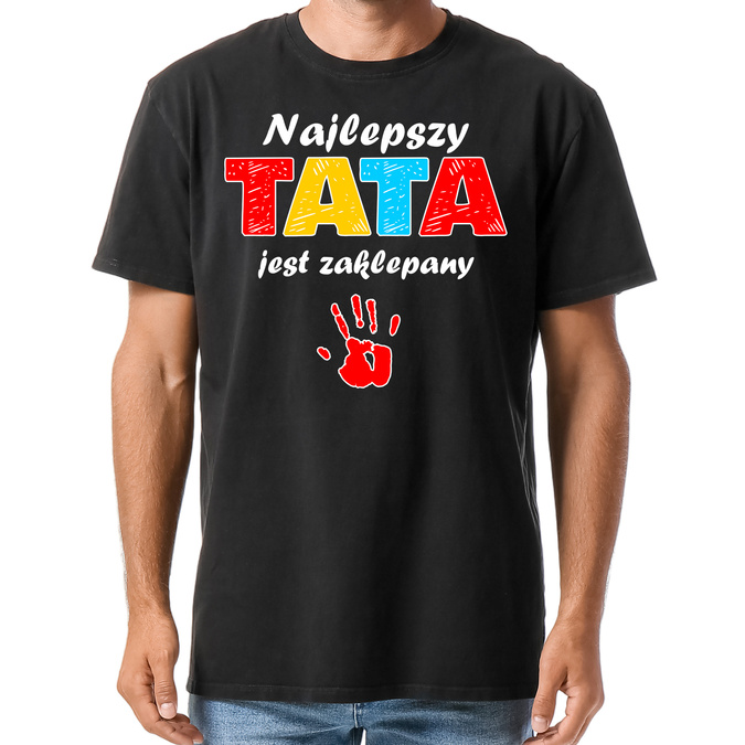 Najlepszy tata jest zaklepany - koszulka męska