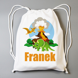 Dinozaury - worek do przedszkola