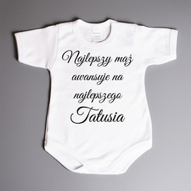 Najlepszy mąż awansuje na najlepszego Tatusia - body dziecięce