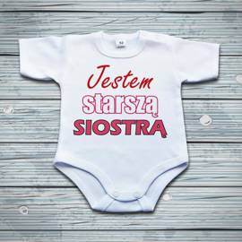 Jestem starszą siostrą - body niemowlęce