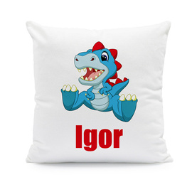 Dinozaur - poduszka z imieniem
