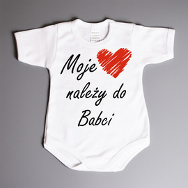 Moje serce należy do babci - body niemowlęce