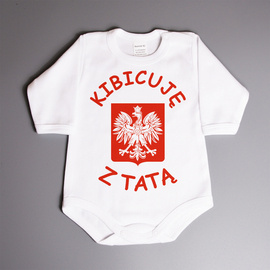 Kibicuję z tatą - body niemowlęce