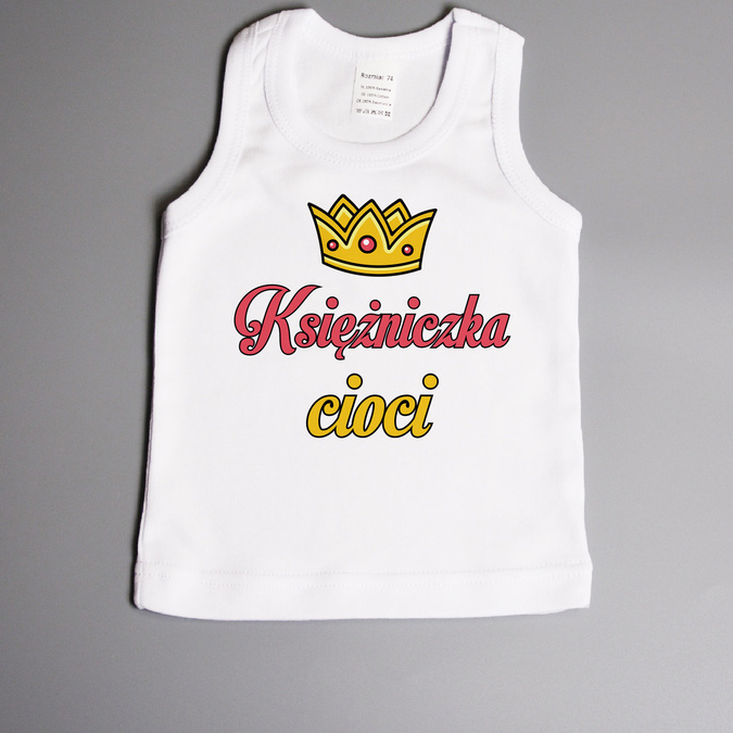 Księżniczka cioci (imię) - koszulka na ramiączkach
