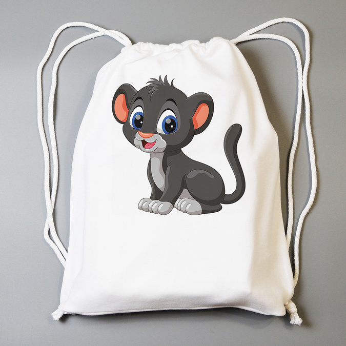 Czarna pantera - worek do przedszkola