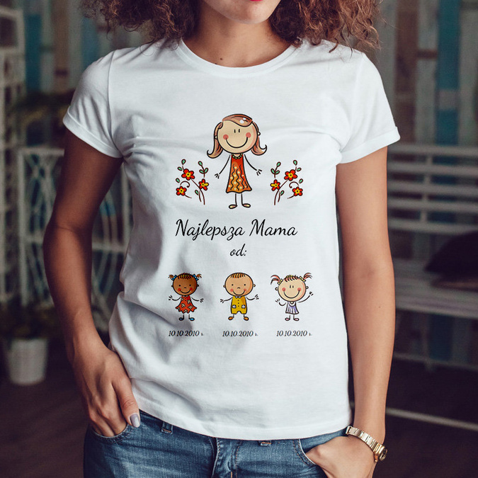 Mama team - personalizowana koszulka na dzień mamy - KREATOR