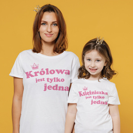 Zestaw koszulek - Królowa i księżniczka jest tylko jedna