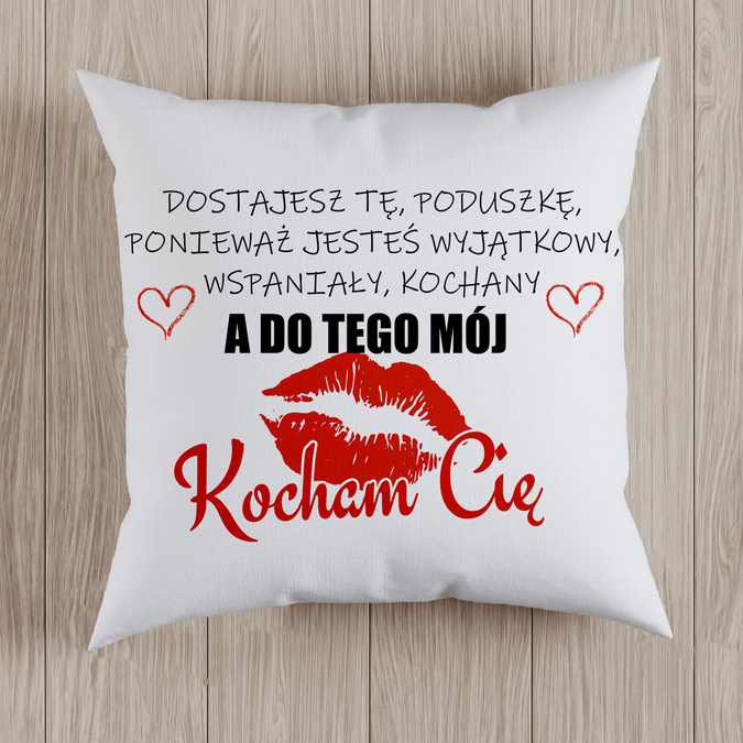 Dostajesz tę, poduszkę, ponieważ... - poduszka