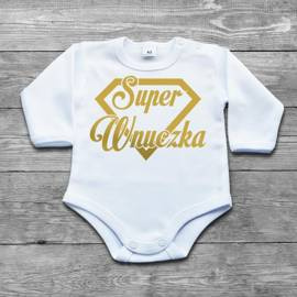Super wnuczka - body dziecięce - złoty nadruk