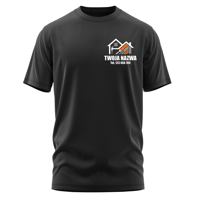 Koszulka z LOGO dla Firm Budowlanych - Nadruk Firmowy