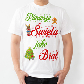 Pierwsze święta jako brat - koszulka męska