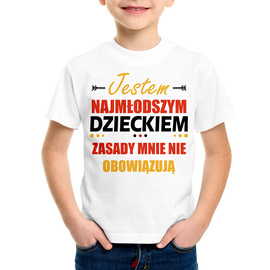Jestem najmłodszym dzieckiem - koszulka dziecięca