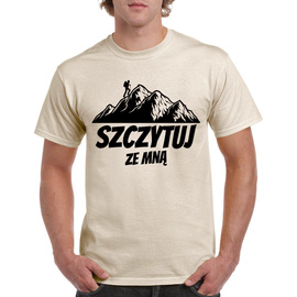 Szczytuj ze mną - koszulka męska