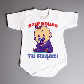 Szef Bobas Tu Rządzi - body niemowlęce